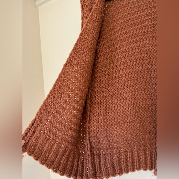 Chunky Knit Cardigan- Rose Color - Picture 8 of 12